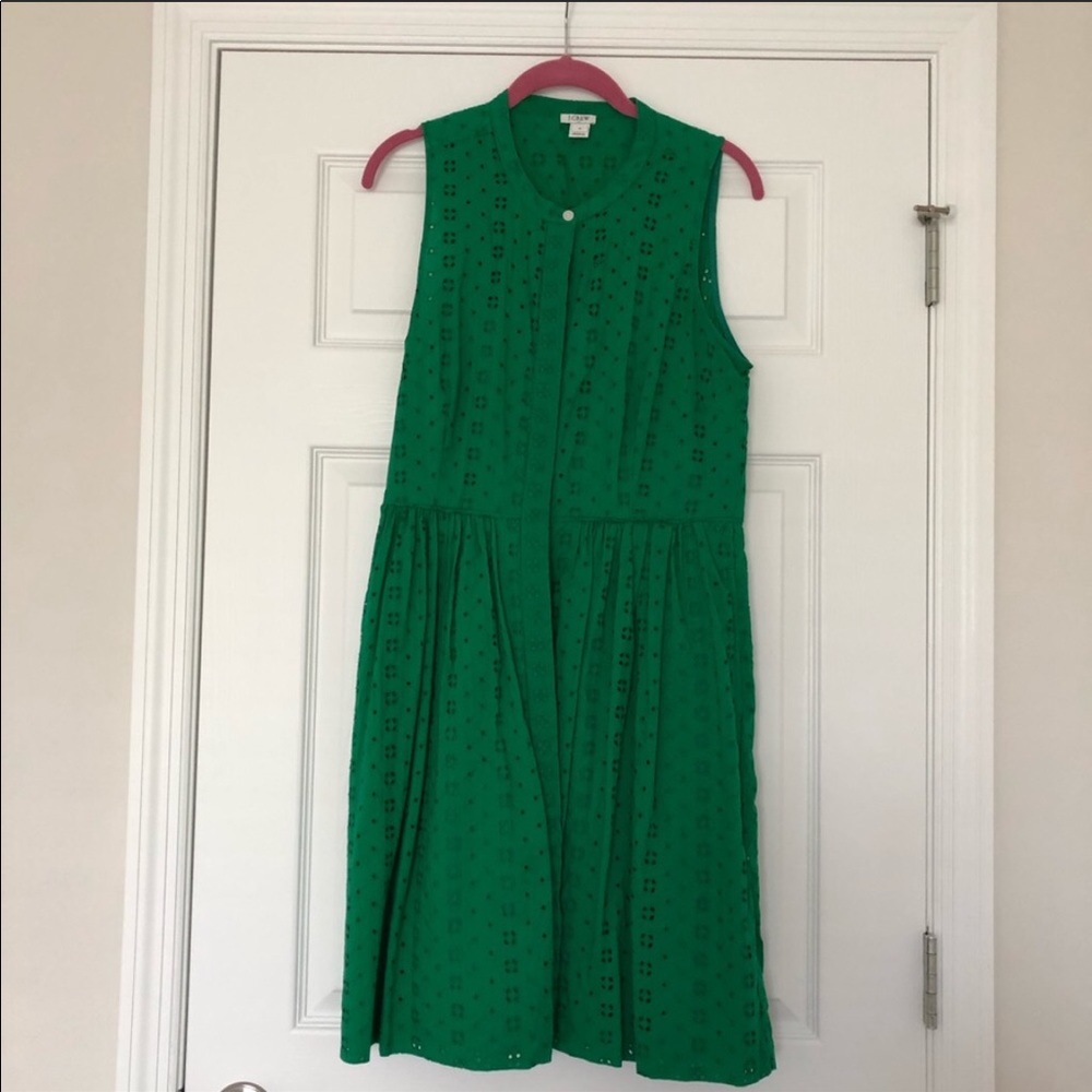 J.Crew Emerald green dress